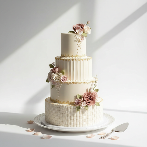 Elegant custom decorated cake